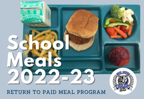  School meals 2022-23 Return to paid meals